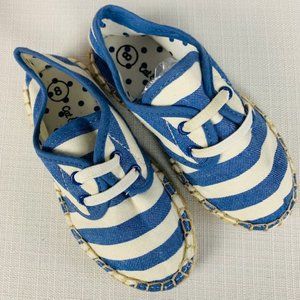 Cat & Jack Striped Espadrilles blue and white